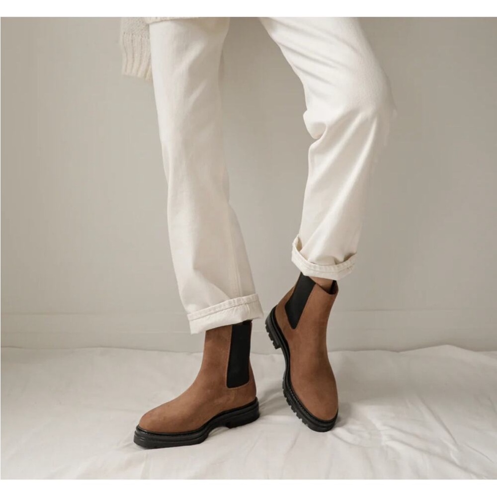 Jenni Kayne Brown Boots with Black Soles